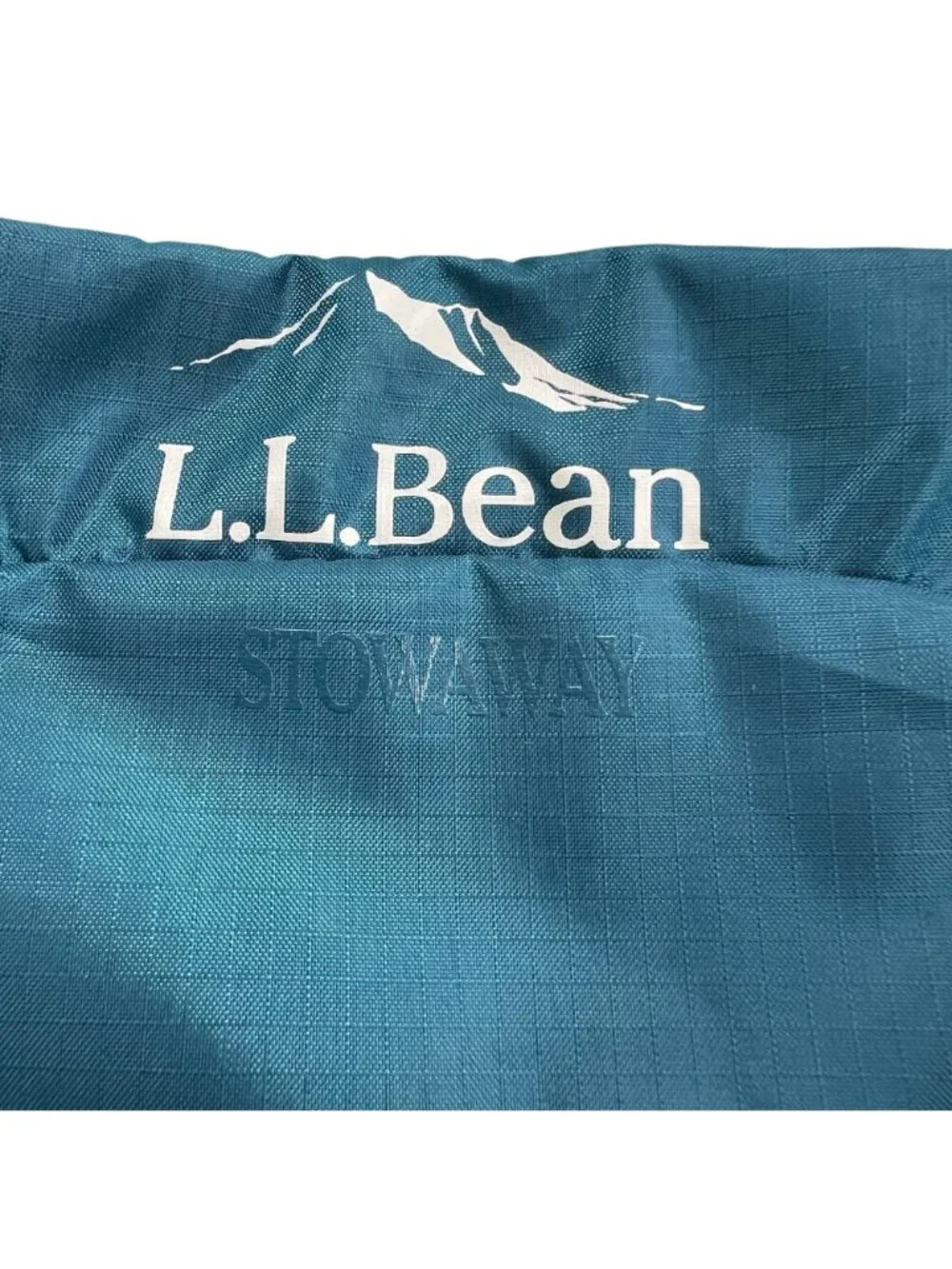 L.L. Bean Stowaway Fanny Pack With Adjustable Orange Strap Mallard Teal